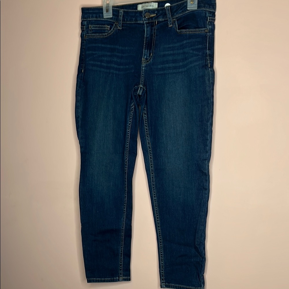Calvin Klein Blue Ankle Cropped Jeans Classic Style